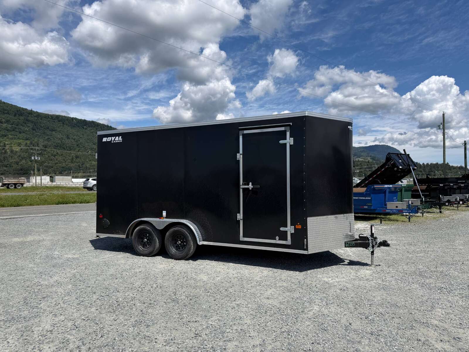 Photo of 2026 Royal 7.5X16 V-NOSE RAMP DOOR EXTRA HEIGHT Cargo / Enclosed Trailer Black 7700lb GVW (GSR)