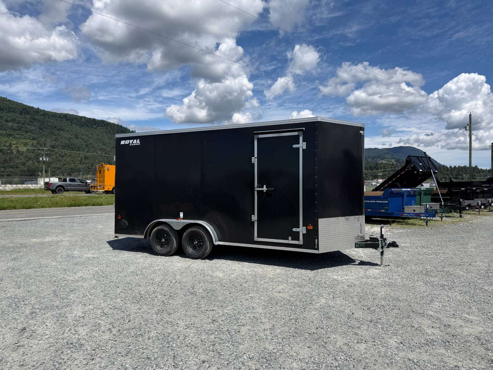 Photo of 2026 Royal 7.5X16 V-NOSE RAMP DOOR EXTRA HEIGHT Cargo / Enclosed Trailer Black 7700lb GVW (GSR)