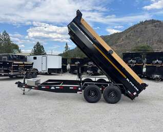 Thumbnail Photo of 2026 Southland 7x14 Dump Trailer 15,400lbs GVW with Tarp And Ramps (SL714-14K)