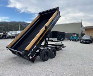 Thumbnail Photo of 2026 Southland 7x14 Dump Trailer 15,400lbs GVW with Tarp And Ramps (SL714-14K)