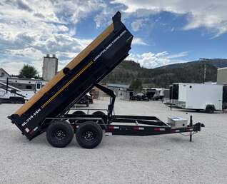 Thumbnail Photo of 2026 Southland 7x14 Dump Trailer 15,400lbs GVW with Tarp And Ramps (SL714-14K)