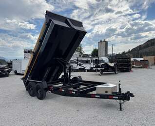 Thumbnail Photo of 2026 Southland 7x14 Dump Trailer 15,400lbs GVW with Tarp And Ramps (SL714-14K)