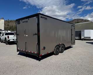 Thumbnail Photo of 2026 Royal Cargo 8.5x20 +V Nose 11,400lb Cargo / Enclosed Trailer Car Hauler Extra Height Ramp Door Pewter w/ Blackout Trim Package (GSR)