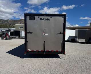 Thumbnail Photo of 2026 Royal Cargo 8.5x20 +V Nose 11,400lb Cargo / Enclosed Trailer Car Hauler Extra Height Ramp Door Pewter w/ Blackout Trim Package (GSR)