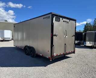 Thumbnail Photo of 2026 Royal Cargo 8.5x20 +V Nose 11,400lb Cargo / Enclosed Trailer Car Hauler Extra Height Ramp Door Pewter w/ Blackout Trim Package (GSR)