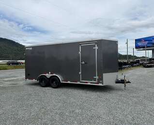 Thumbnail Photo of 2027 Royal 7.5x18 Cargo Enclosed Trailer Heavy Duty 11400lb GVW w/ Ramp Door Charcoal Grey