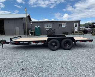 Thumbnail Photo of 2026 Southland 7X18 15,400LB GVW Equipment Flat Deck Trailer w/ Slide In Ramps