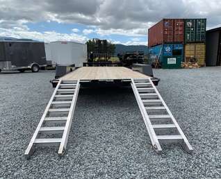 Thumbnail Photo of 2026 Southland 7X18 15,400LB GVW Equipment Flat Deck Trailer w/ Slide In Ramps