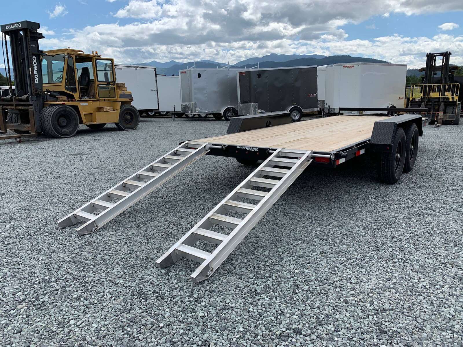 Photo of 2026 Southland 7X18 15,400LB GVW Equipment Flat Deck Trailer w/ Slide In Ramps