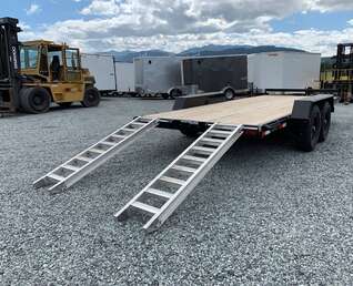 Thumbnail Photo of 2026 Southland 7X18 15,400LB GVW Equipment Flat Deck Trailer w/ Slide In Ramps