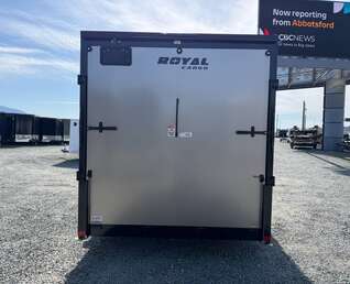 Thumbnail Photo of 2026 Royal 7.5X16 V-NOSE RAMP DOOR EXTRA HEIGHT Cargo / Enclosed Trailer Pewter w/ Blackout Package 7700lb GVW