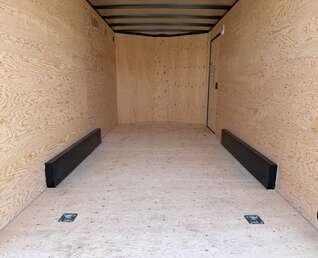 Thumbnail Photo of 2026 Royal 7.5X16 V-NOSE RAMP DOOR EXTRA HEIGHT Cargo / Enclosed Trailer Pewter w/ Blackout Package 7700lb GVW