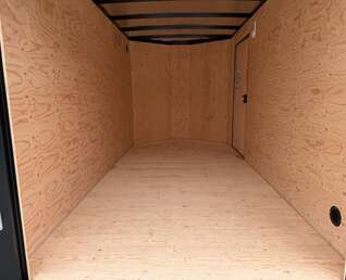 Thumbnail Photo of 2027 Royal Cargo 6x12 V Nose Cargo / Enclosed Trailer Ramp Door Black 2999lb GVW (GSR)