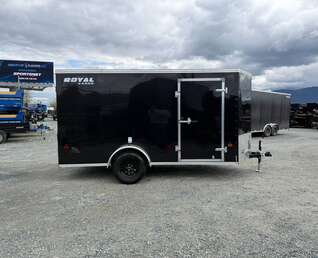 Thumbnail Photo of 2027 Royal Cargo 6x12 V Nose Cargo / Enclosed Trailer Ramp Door Black 2999lb GVW (GSR)
