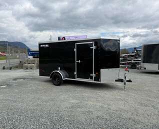 Thumbnail Photo of 2027 Royal Cargo 6x12 V Nose Cargo / Enclosed Trailer Ramp Door Black 2999lb GVW (GSR)