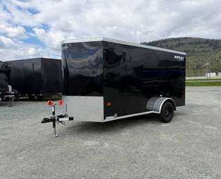 Thumbnail Photo of 2027 Royal Cargo 6x12 V Nose Cargo / Enclosed Trailer Ramp Door Black 2999lb GVW (GSR)