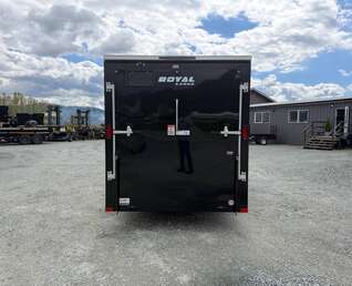 Thumbnail Photo of 2027 Royal Cargo 6x12 V Nose Cargo / Enclosed Trailer Ramp Door Black 2999lb GVW (GSR)