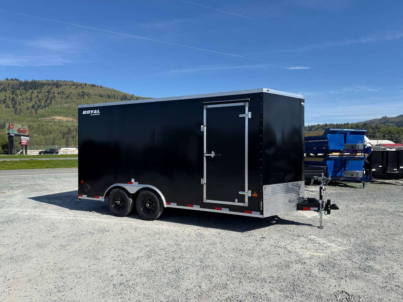 Photo of 2027 Royal Cargo 8.5X16 V NOSE Cargo / Enclosed Trailer Black RAMP DOOR EXTRA HEIGHT 11,400LB GVW (GSR)