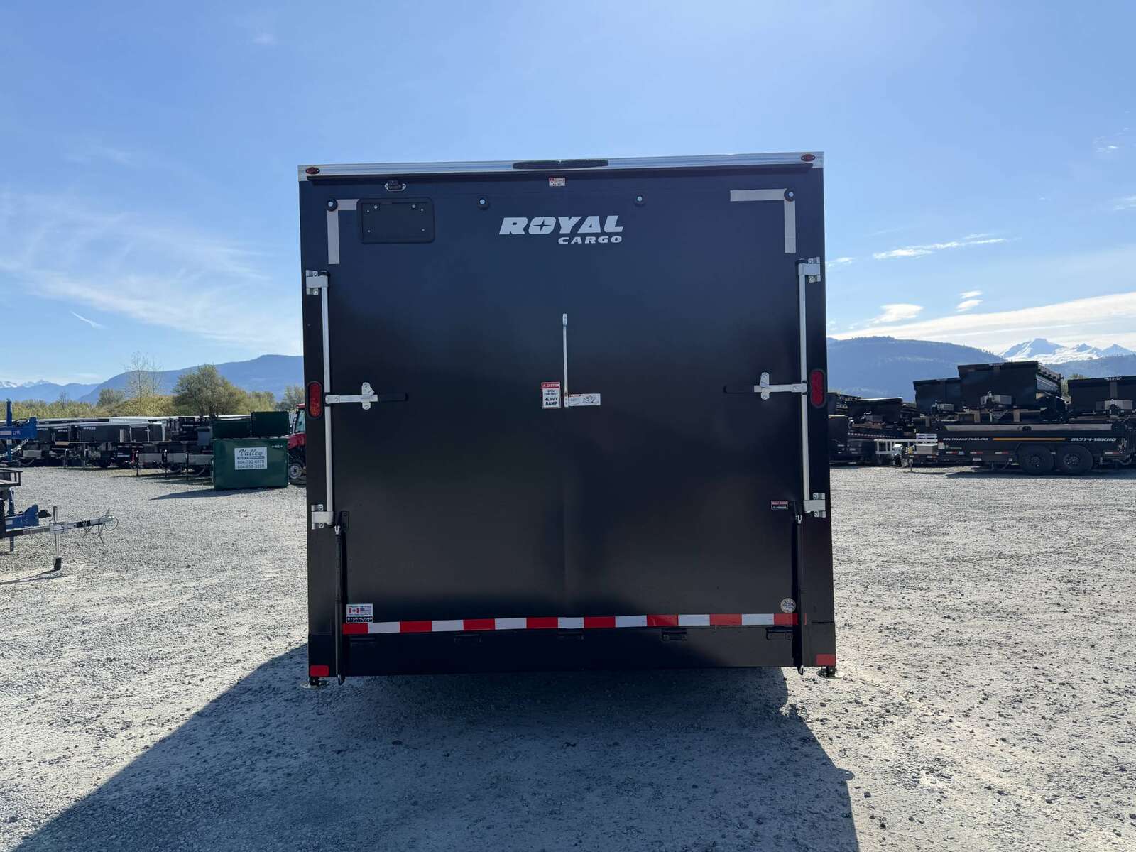 Photo of 2027 Royal Cargo 8.5X16 V NOSE Cargo / Enclosed Trailer Black RAMP DOOR EXTRA HEIGHT 11,400LB GVW (GSR)