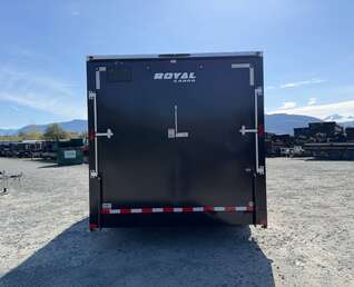 Thumbnail Photo of 2027 Royal Cargo 8.5X16 V NOSE Cargo / Enclosed Trailer Black RAMP DOOR EXTRA HEIGHT 11,400LB GVW (GSR)
