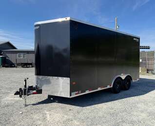 Thumbnail Photo of 2027 Royal Cargo 8.5X16 V NOSE Cargo / Enclosed Trailer Black RAMP DOOR EXTRA HEIGHT 11,400LB GVW (GSR)
