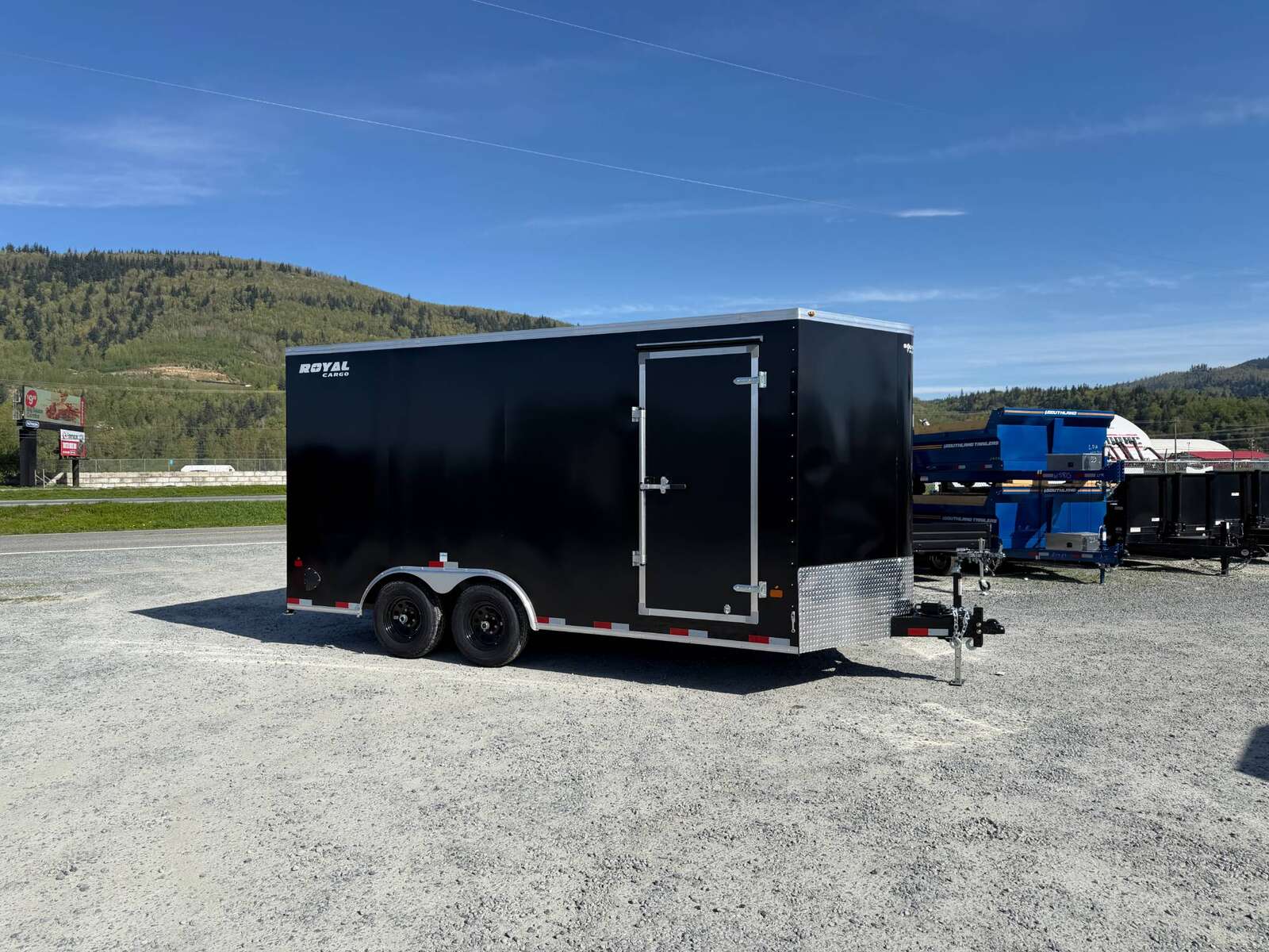 Photo of 2027 Royal Cargo 8.5X16 V NOSE Cargo / Enclosed Trailer Black RAMP DOOR EXTRA HEIGHT 11,400LB GVW (GSR)