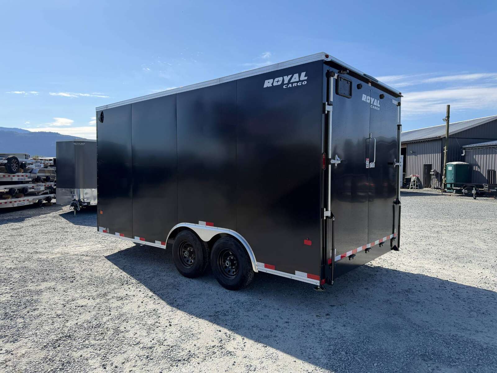 Photo of 2027 Royal Cargo 8.5X16 V NOSE Cargo / Enclosed Trailer Black RAMP DOOR EXTRA HEIGHT 11,400LB GVW (GSR)