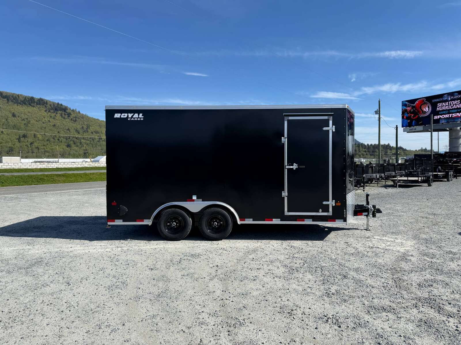 Photo of 2027 Royal Cargo 8.5X16 V NOSE Cargo / Enclosed Trailer Black RAMP DOOR EXTRA HEIGHT 11,400LB GVW (GSR)