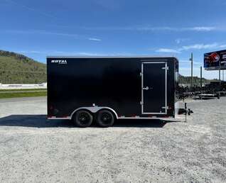 Thumbnail Photo of 2027 Royal Cargo 8.5X16 V NOSE Cargo / Enclosed Trailer Black RAMP DOOR EXTRA HEIGHT 11,400LB GVW (GSR)