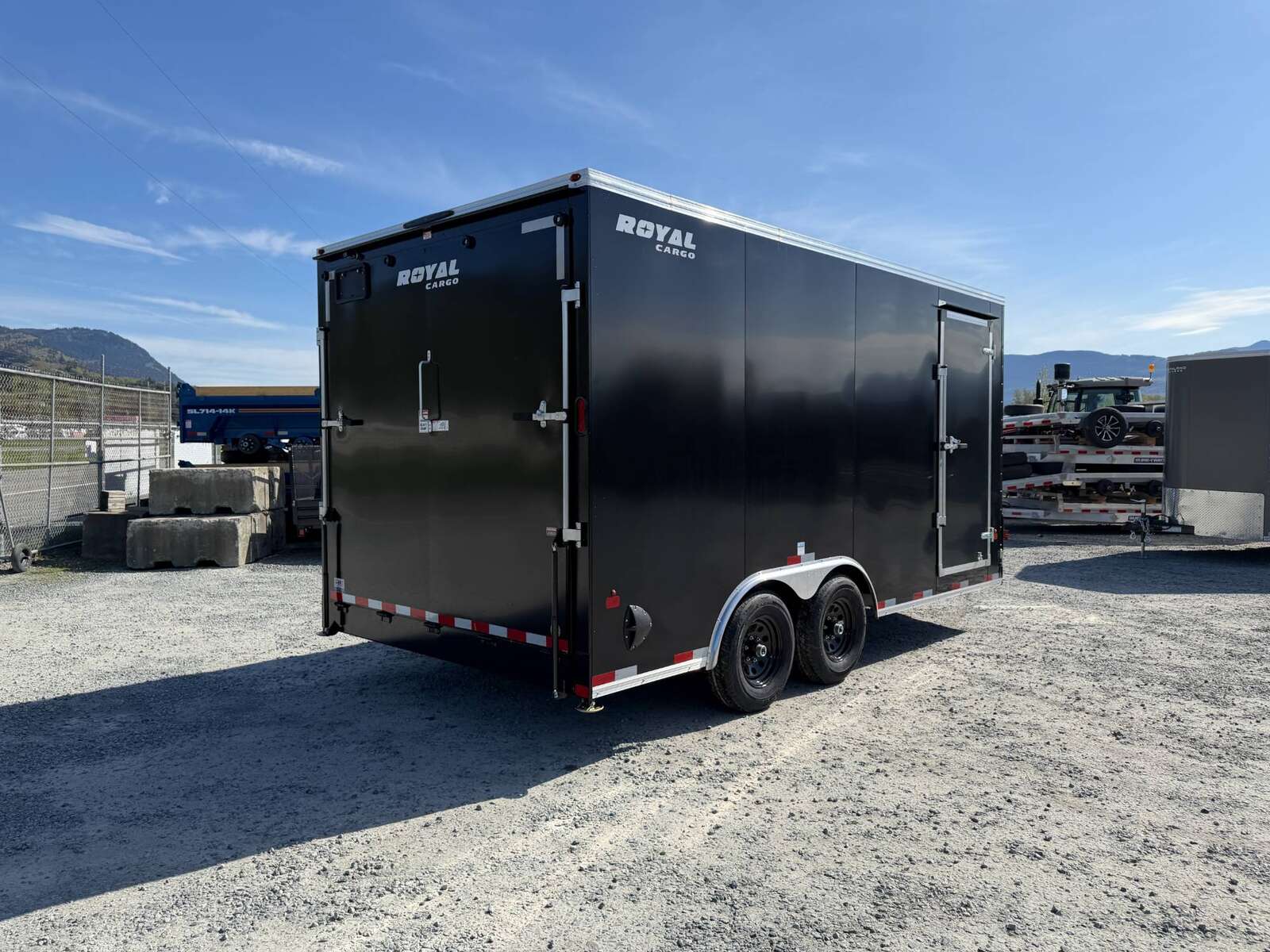 Photo of 2027 Royal Cargo 8.5X16 V NOSE Cargo / Enclosed Trailer Black RAMP DOOR EXTRA HEIGHT 11,400LB GVW (GSR)