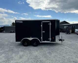 Thumbnail Photo of 2027 Royal Cargo 6x12 V Nose Cargo / Enclosed Trailer Ramp Door Black Tandem Axle 7700lb GVW (GSR)