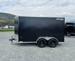 Thumbnail Photo of 2027 Royal Cargo 6x12 V Nose Cargo / Enclosed Trailer Ramp Door Black Tandem Axle 7700lb GVW (GSR)
