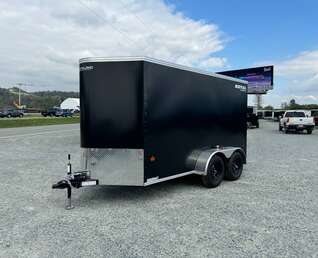 Thumbnail Photo of 2027 Royal Cargo 6x12 V Nose Cargo / Enclosed Trailer Ramp Door Black Tandem Axle 7700lb GVW (GSR)
