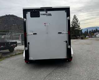 Thumbnail Photo of 2027 Royal Cargo 6x12 V Nose Cargo / Enclosed Trailer Ramp Door Silver Tandem Axle 7700lb GVW (GSR)