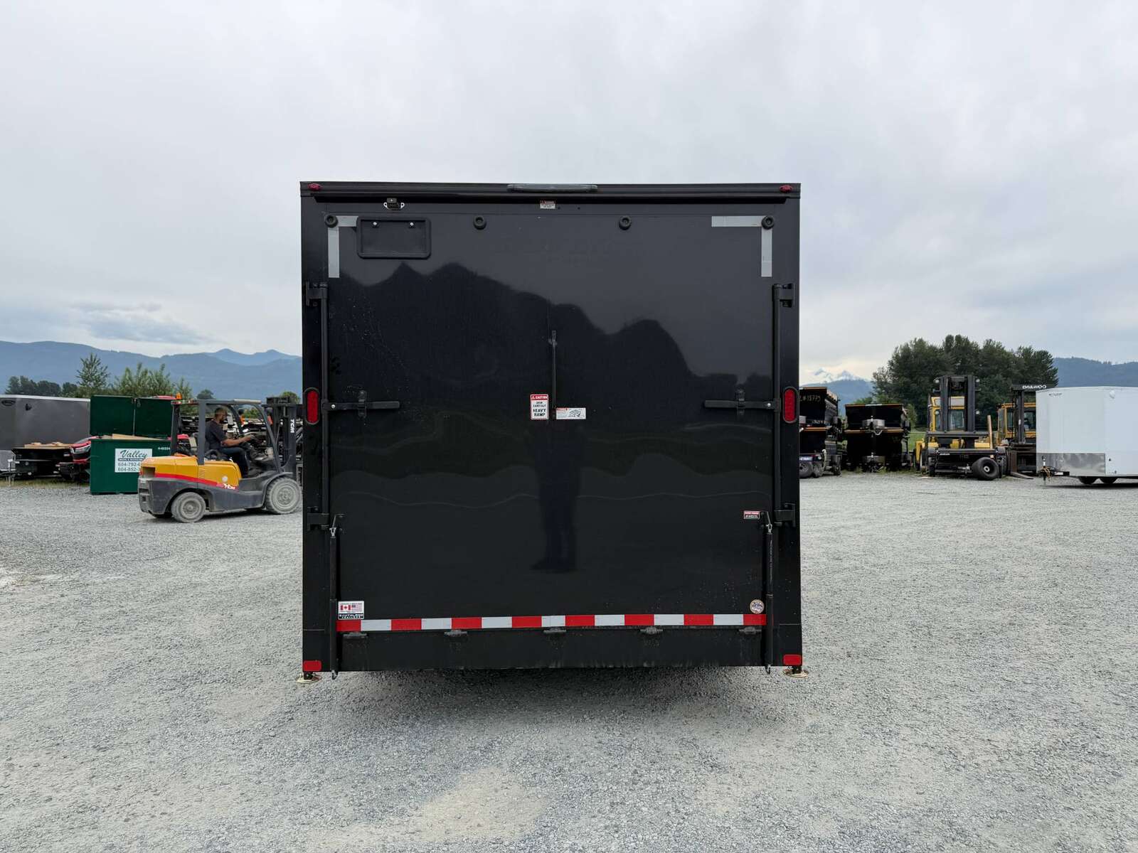 Photo of 2027 Royal Cargo 8.5X16 V NOSE Cargo / Enclosed Trailer Black w/ Blackout Package RAMP DOOR EXTRA HEIGHT 11,400LB GVW (GSR)