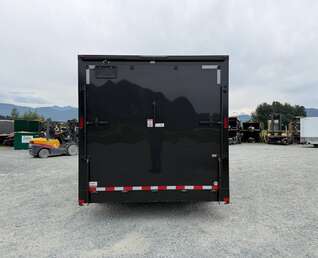 Thumbnail Photo of 2027 Royal Cargo 8.5X16 V NOSE Cargo / Enclosed Trailer Black w/ Blackout Package RAMP DOOR EXTRA HEIGHT 11,400LB GVW (GSR)