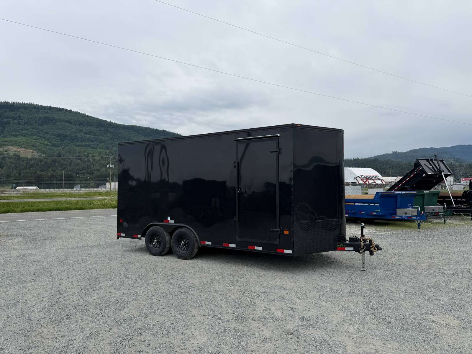 Photo of 2027 Royal Cargo 8.5X16 V NOSE Cargo / Enclosed Trailer Black w/ Blackout Package RAMP DOOR EXTRA HEIGHT 11,400LB GVW (GSR)