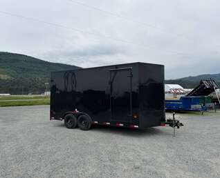 Thumbnail Photo of 2027 Royal Cargo 8.5X16 V NOSE Cargo / Enclosed Trailer Black w/ Blackout Package RAMP DOOR EXTRA HEIGHT 11,400LB GVW (GSR)