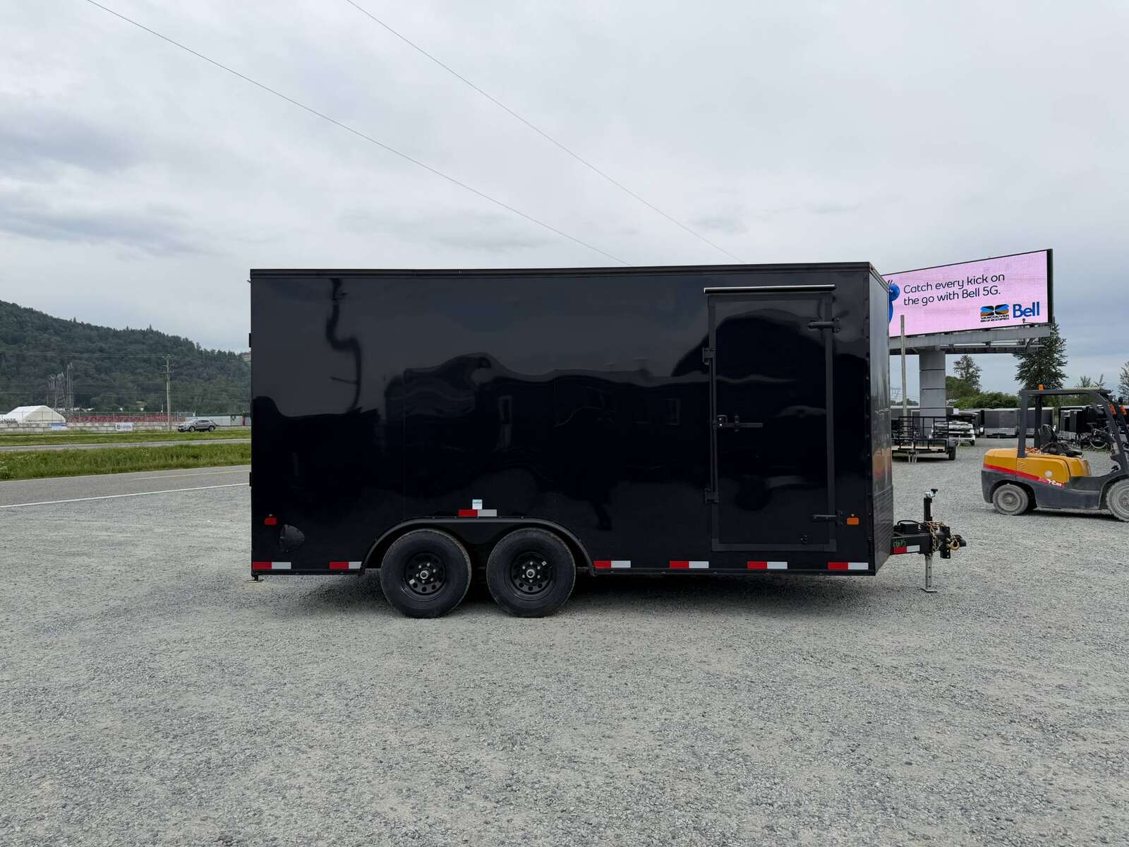 Photo of 2027 Royal Cargo 8.5X16 V NOSE Cargo / Enclosed Trailer Black w/ Blackout Package RAMP DOOR EXTRA HEIGHT 11,400LB GVW (GSR)