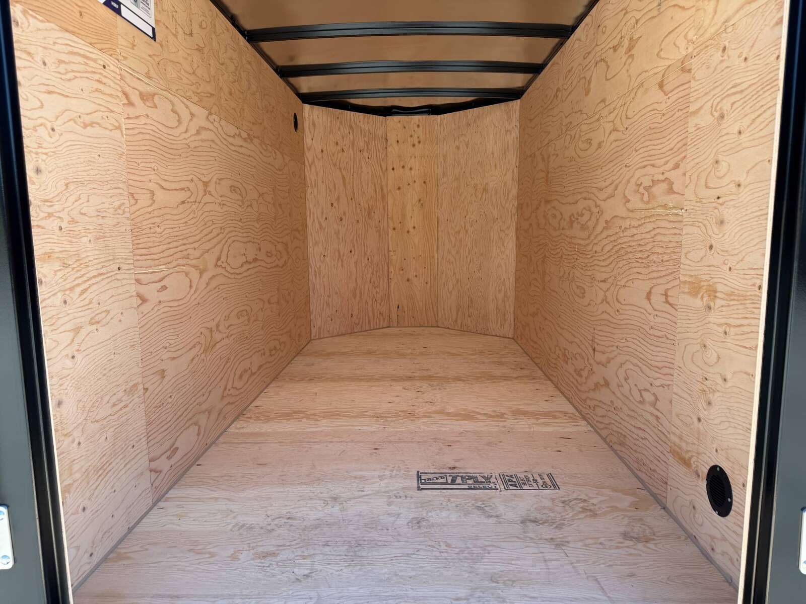 Photo of 2027 Royal Cargo 5x10 Cargo Enclosed Trailer V Nose Ramp Door Black 2900lb GVW (GSR)