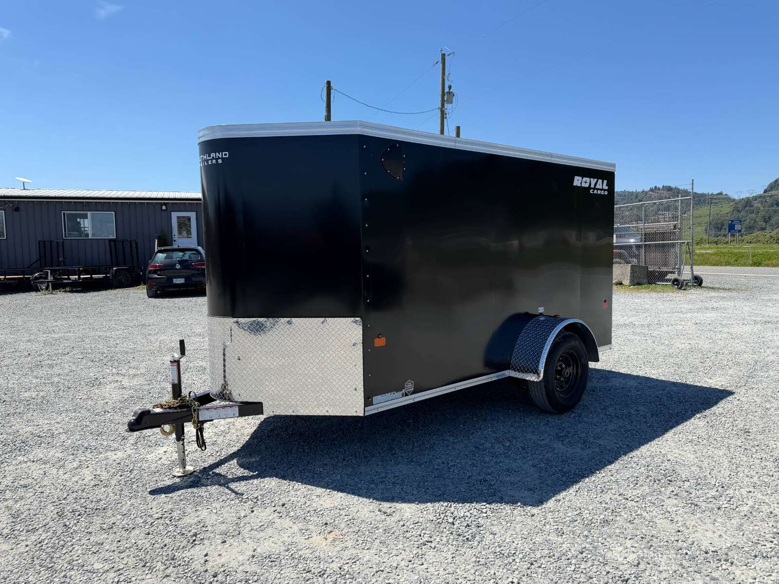 Photo of 2027 Royal Cargo 5x10 Cargo Enclosed Trailer V Nose Ramp Door Black 2900lb GVW (GSR)