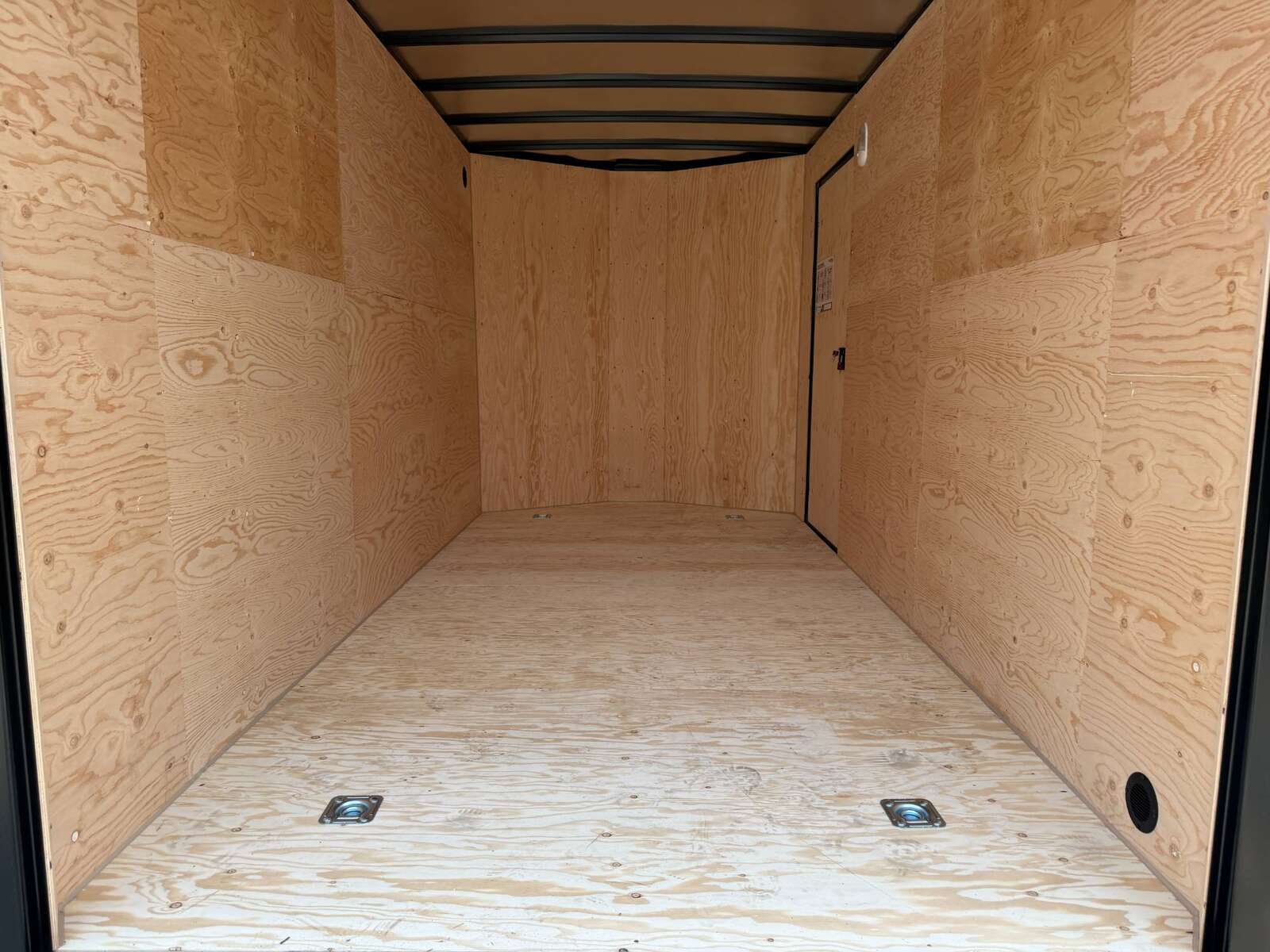 Photo of 2027 Royal Cargo 7X14 V Nose 7700LB GVW RAMP DOOR Black w/ Blackout Package Enclosed Cargo Trailer Extra Tall
