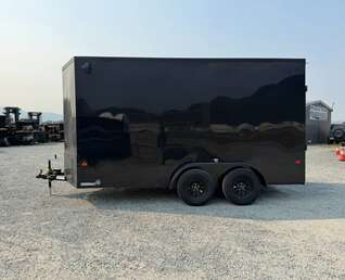 Thumbnail Photo of 2027 Royal Cargo 7X14 V Nose 7700LB GVW RAMP DOOR Black w/ Blackout Package Enclosed Cargo Trailer Extra Tall
