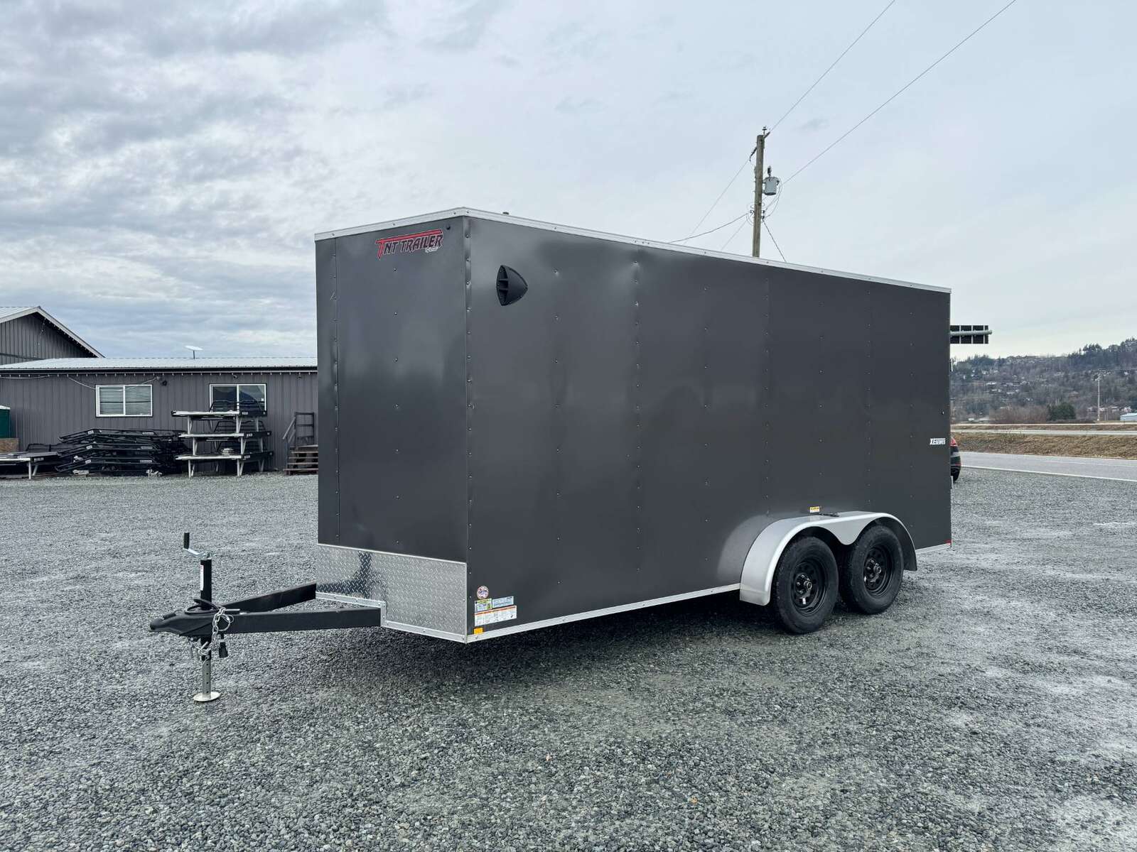 Photo of 2025 Mirage XE 7X16 V-Nose Ramp Door Cargo / Enclosed Trailer Extra Height Charcoal Grey 7000lb GVW
