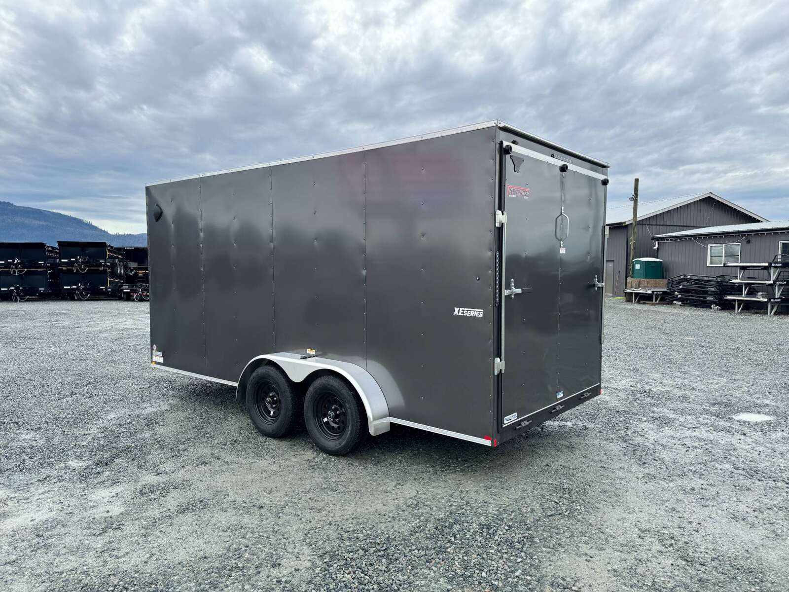 Photo of 2025 Mirage XE 7X16 V-Nose Ramp Door Cargo / Enclosed Trailer Extra Height Charcoal Grey 7000lb GVW