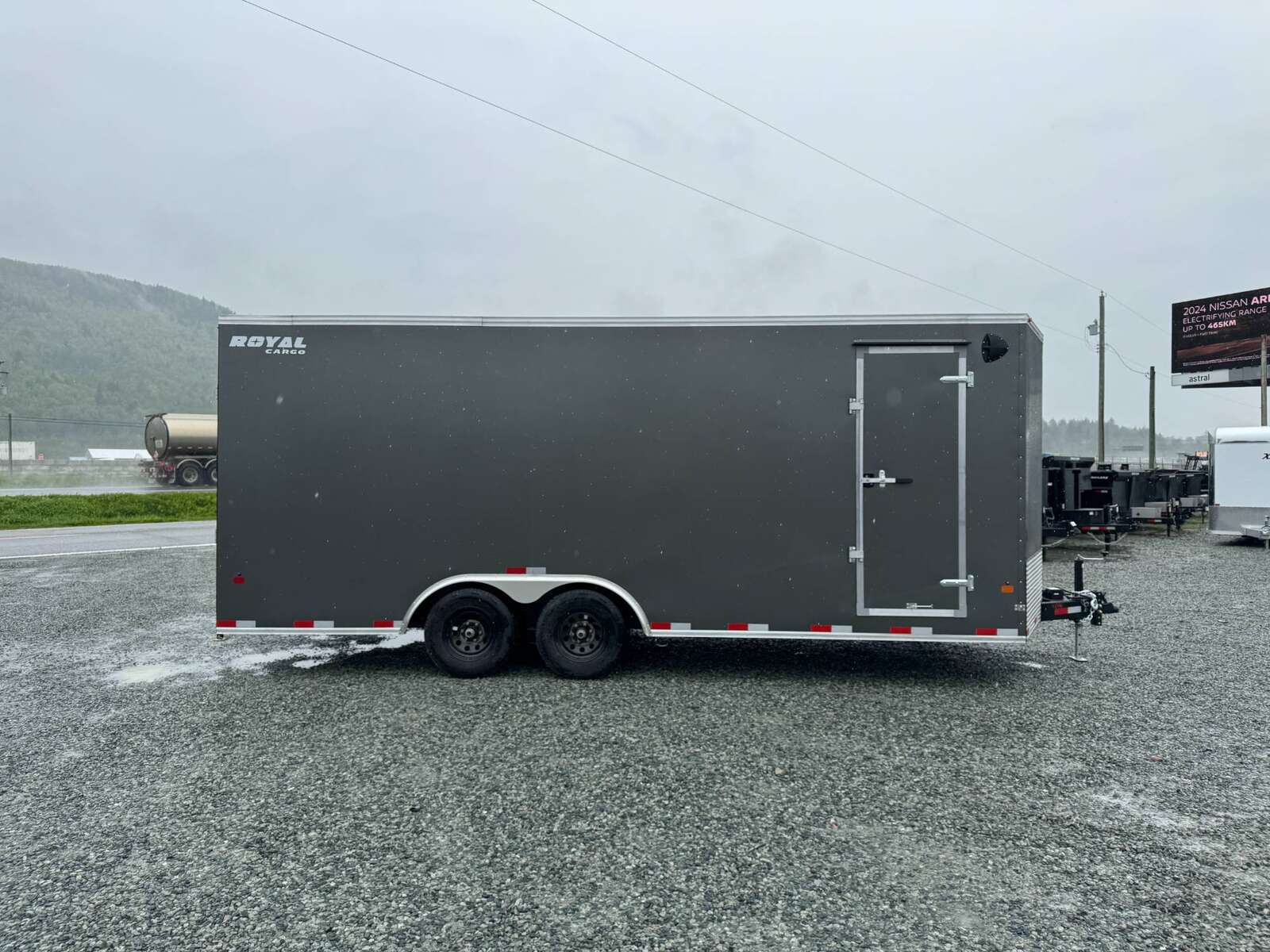 Photo of 2026 Royal Cargo 8.5x20 +V Nose 11,700lb Cargo / Enclosed Trailer Car Hauler Extra Height Ramp Door Charcoal Grey