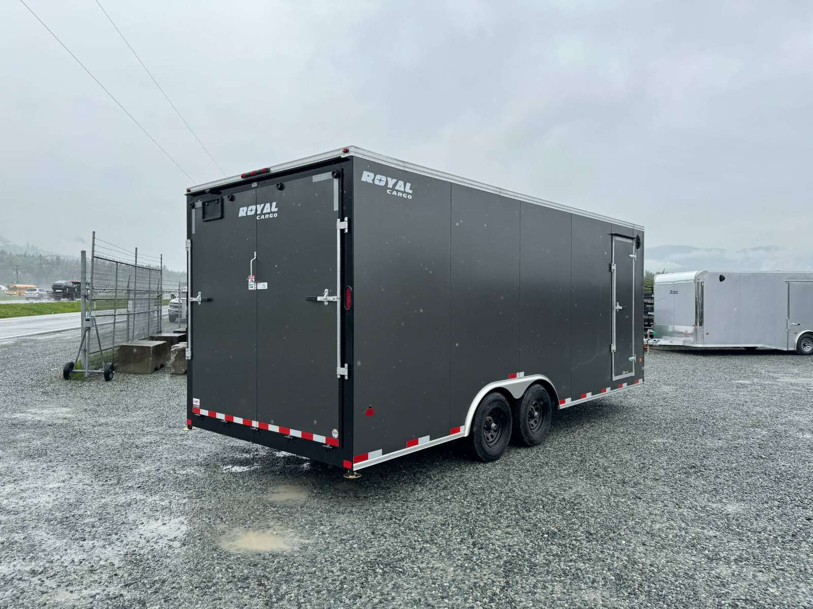 Photo of 2026 Royal Cargo 8.5x20 +V Nose 11,700lb Cargo / Enclosed Trailer Car Hauler Extra Height Ramp Door Charcoal Grey