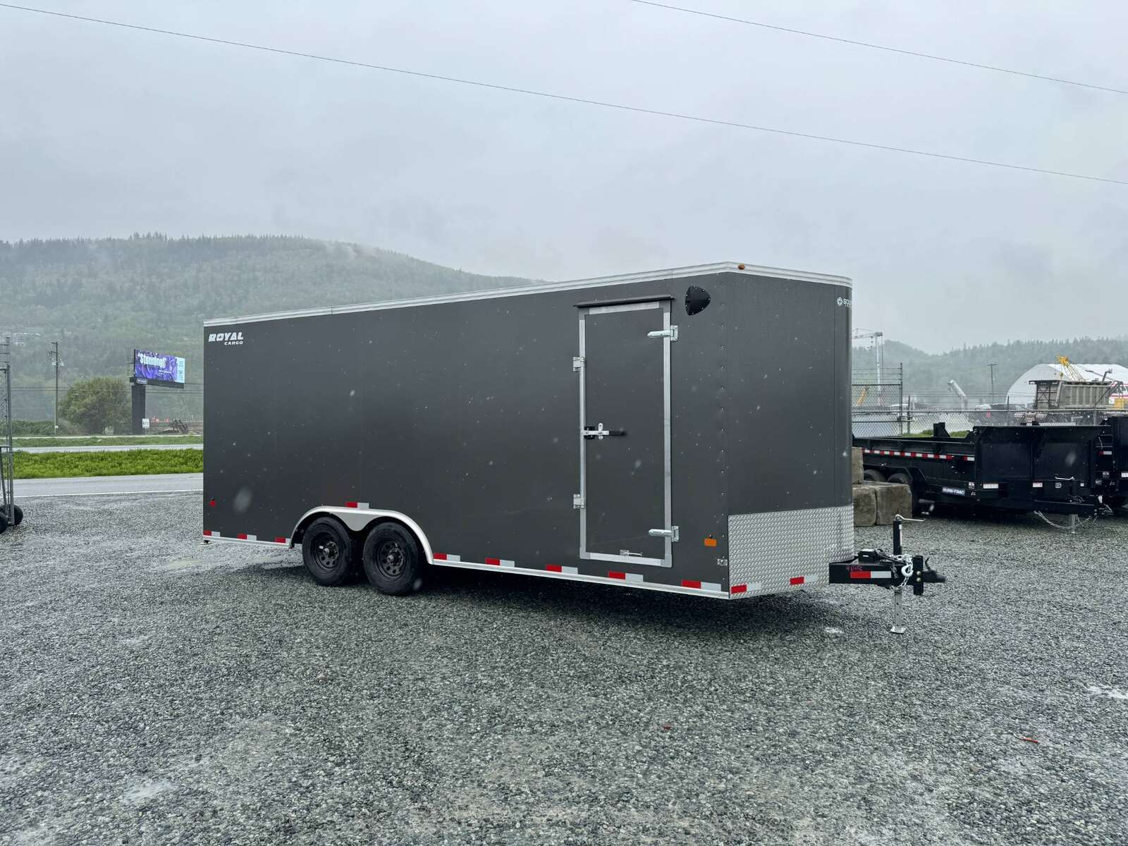 Photo of 2026 Royal Cargo 8.5x20 +V Nose 11,700lb Cargo / Enclosed Trailer Car Hauler Extra Height Ramp Door Charcoal Grey