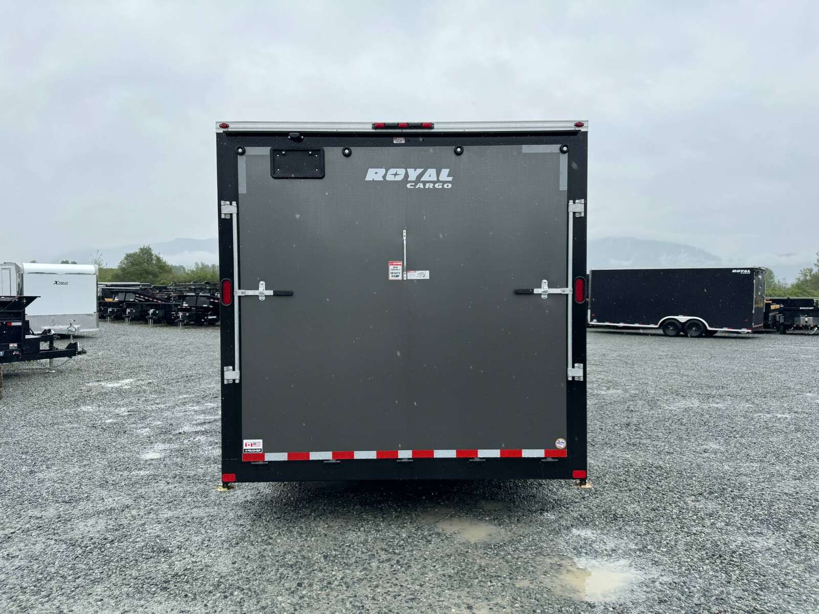 Photo of 2026 Royal Cargo 8.5x20 +V Nose 11,700lb Cargo / Enclosed Trailer Car Hauler Extra Height Ramp Door Charcoal Grey