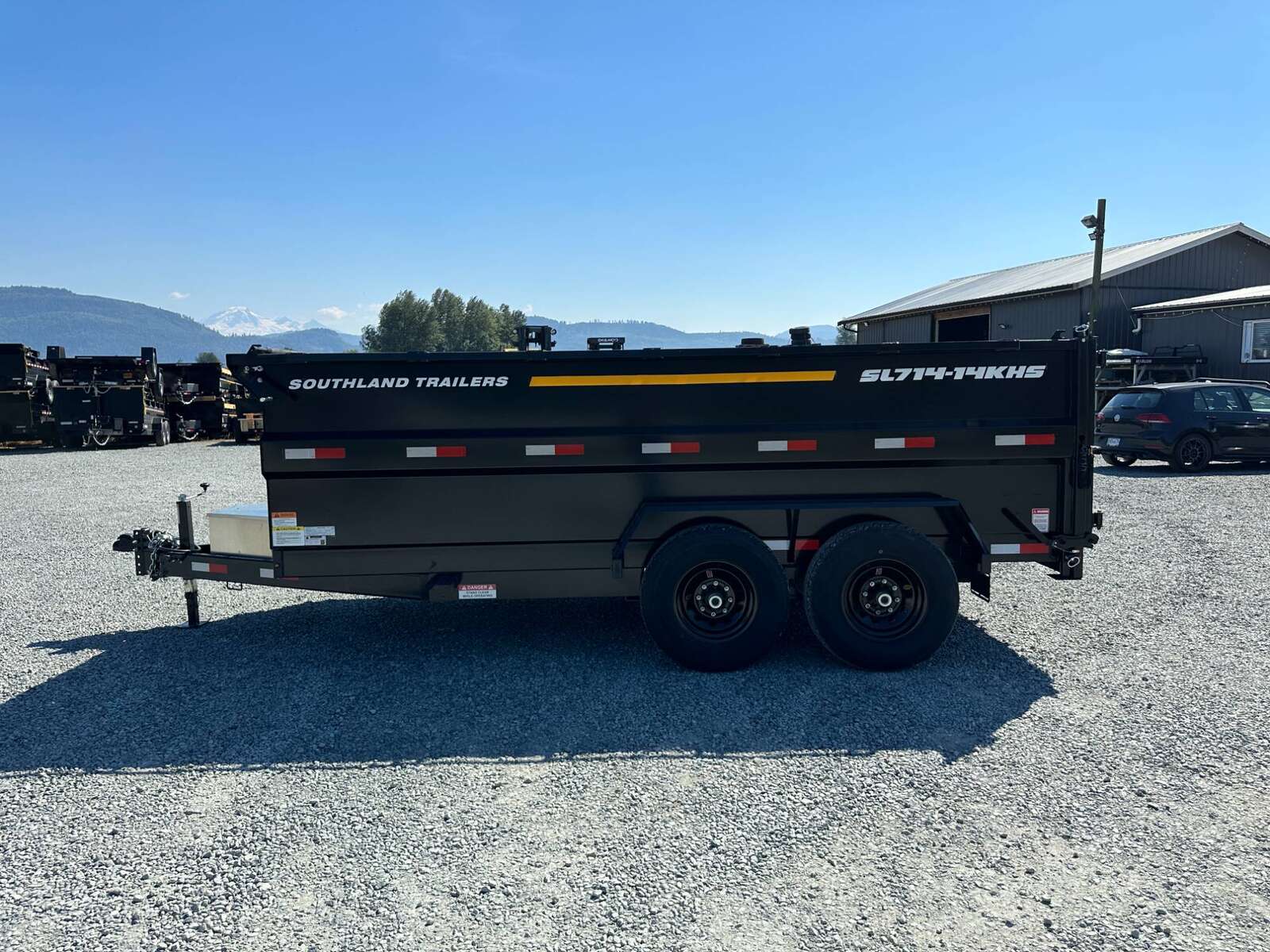 Photo of 2026 Southland 7x14 High Side Dump Trailer 15,400lb GVW w/ Tarp & Ramps